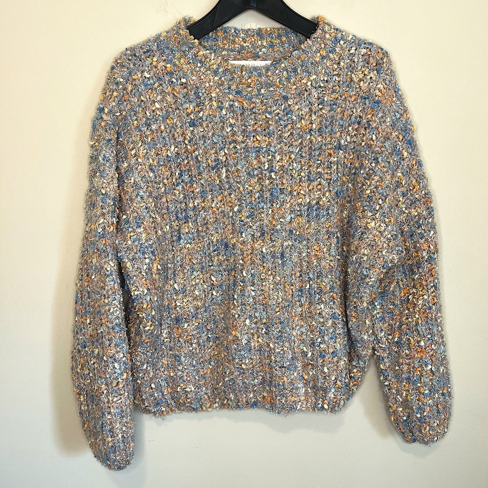 Cozy Popcorn Knit Sweater Size Small